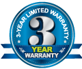 3 year limited warranty